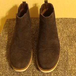 Reserved Footwear size 13 black faux suede slip on shoe